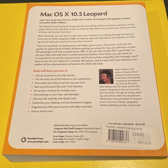 “Mac OS X 10.5 Leopard: Peachpit Learning Series,” Paperback - Picture 2 of 2